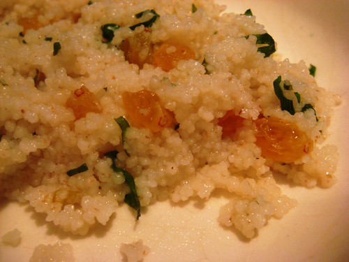 Couscous with Mint and Raisins