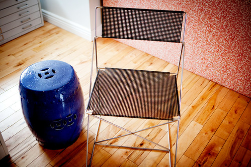 Folding chair designed by Niels Joergen Haugesen