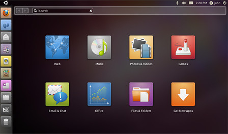 Unity Interface, Ubuntu 10 Netbook Edition