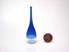 Cobalt and Clear Mini Bottle 2