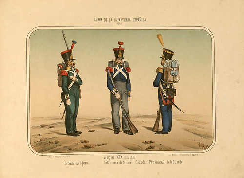 019- Álbum de la Infantería Española..-1861- conde de Clonard