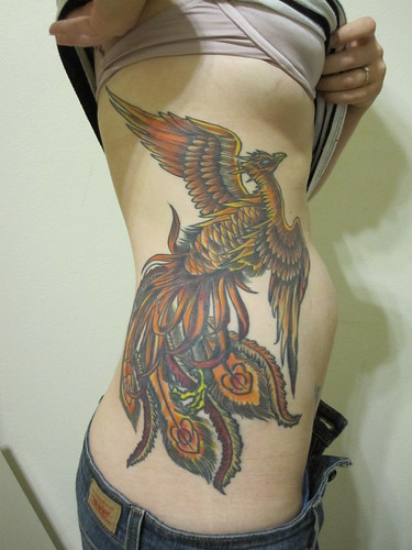 loveseat extended · loveseat · The Phoenix Tattoo, now fully colored in.