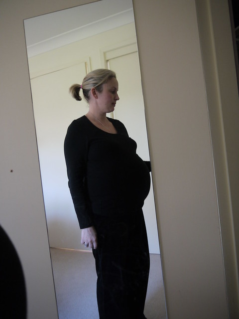 41 Weeks Pregnant Belly 