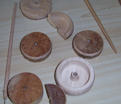 Stages in spindle making