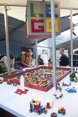 LEGO Pit in Mason St. Tent, Oracle OpenWorld & JavaOne + Develop 2010, Moscone North