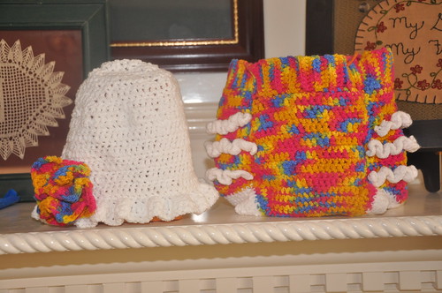 Baby diaper cover and hat