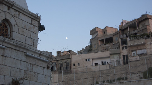 Hama city and moon