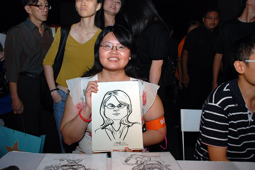 caricature live sketching for SDN First Anniversary Bash - 4
