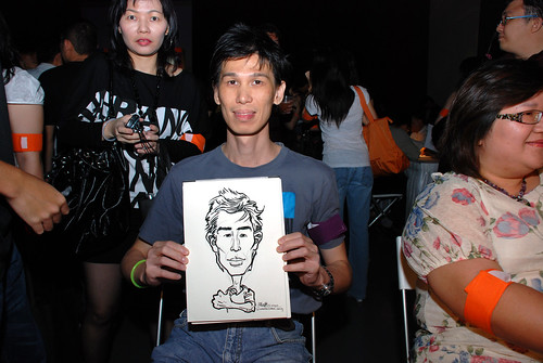 caricature live sketching for SDN First Anniversary Bash - 12