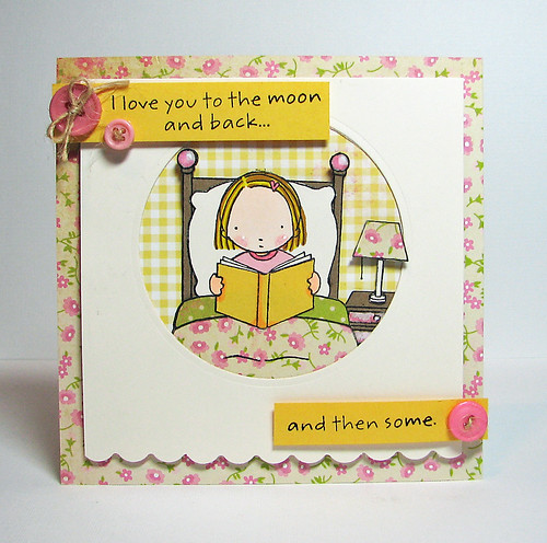 I Love You to the Moon. Created with new release stamps from My Favorite Things.