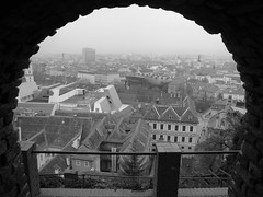 Graz through the arch