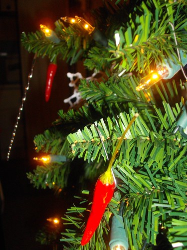 Chili Pepper Christmas Tree Ornaments