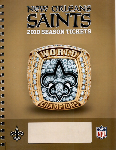 Saints 2010 Season Tickets Cover