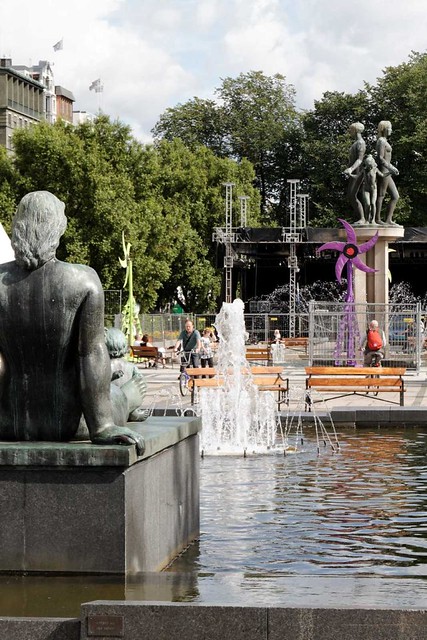 Statues and fountains in Oslo