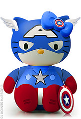Hello Kitty Captain Amerikitty