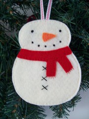 Snowman Ornament/Gift Card Holder