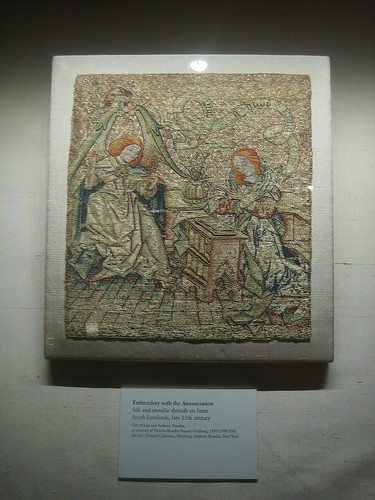 Embroidery with the Annunciation, South Lowlands, late 15th century _7875