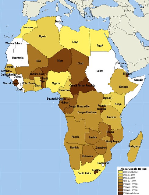 Africa Google Alexa Ranking