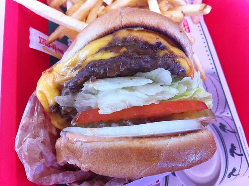 Sat Sep 25, 2010: In-N-Out Burger #45 – Double Double genex style (incorrectly made) – Las Vegas, NV