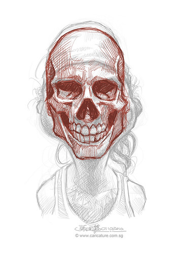 Schoolism Assisgnment 6 - sketch 1 of Robert skull