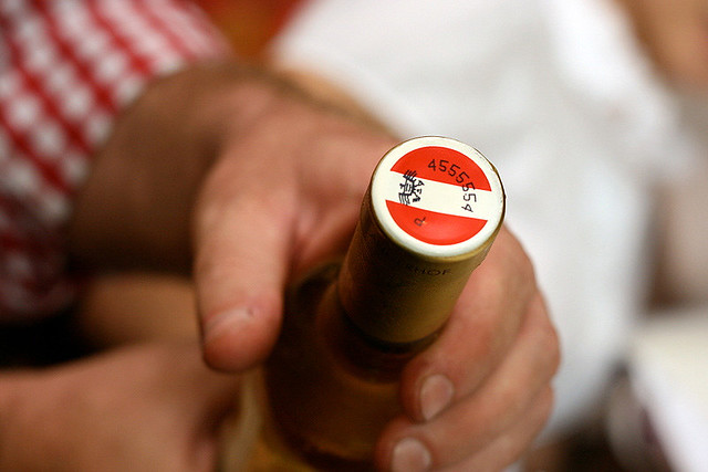 Every Austrian bottle of wine will have this individualised stamp