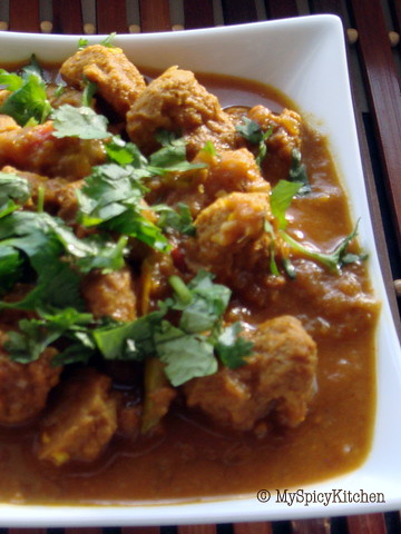 Soya Nuggets Curry