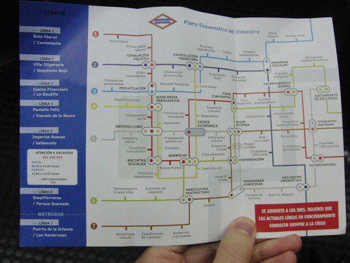 plano de la crisis de attaca imitando el plano del metro