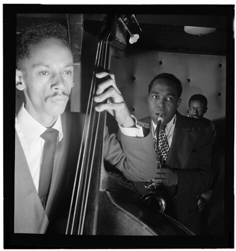 [Portrait of Charlie Parker, Tommy Potter, and Max Roach, Three Deuces, New York, N.Y., ca. Aug. 1947] (LOC)