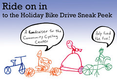 Holiday Bike Drive Sneak Peek invitation