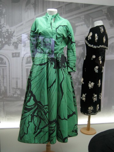 Evita's green dress