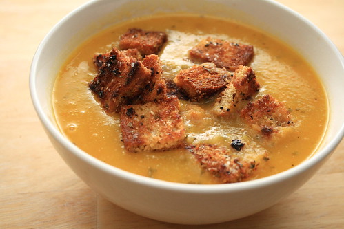 Soup with croutons take 1