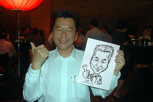 Caricature live sketching for Travel Partners Appreciation Dinner - World Fiesta - 7
