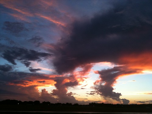 Sunset from Hwy 46 at TLU