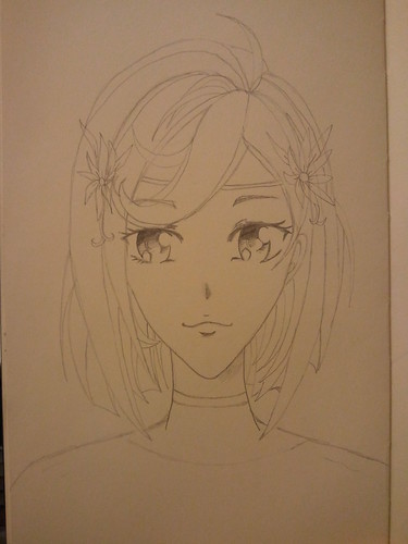 Anime Girl - Step 6 - Final Pencil
