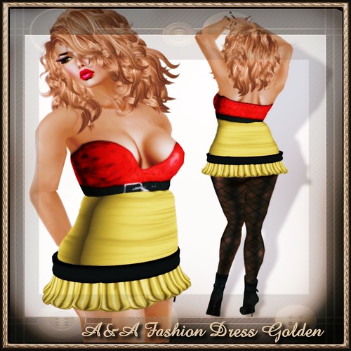 A&A Fashion Dress Golden