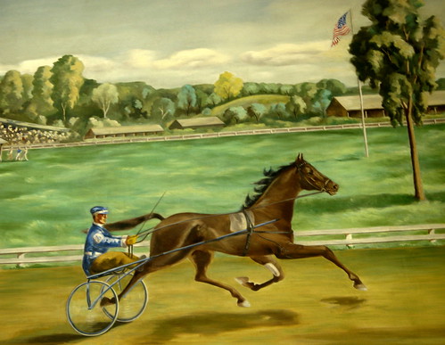 The Leading Horse and Driver - The Running of the Hambletonian Stake