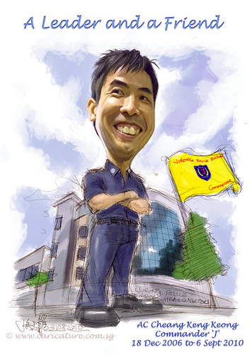Digital caricature for Singapore Police Force - 3