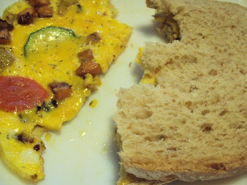 Courgette-omelet