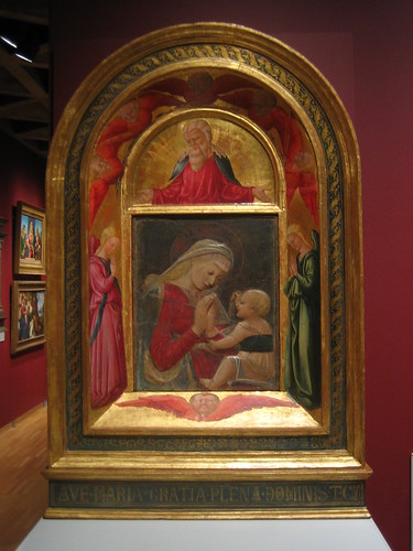 Virgin and Child, c. 1460-65, Neri di Bicci, Desiderio da Settignano, God the Father with Adoring Angels and Seraphim, 1472, Neri di Bicci _7706