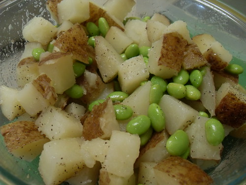Lemon Potato & Edamame Salad