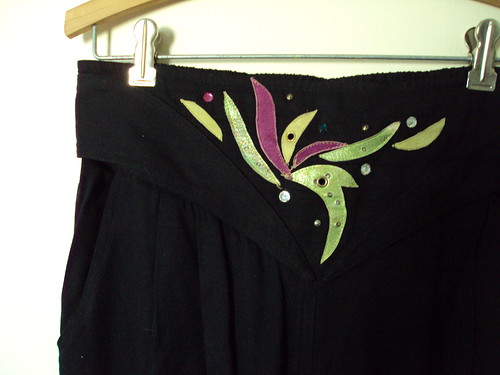 Flowy Black Pants Detail