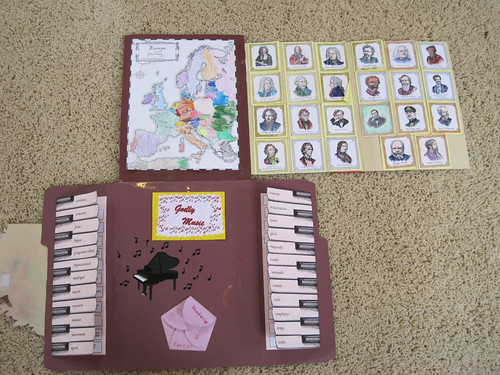 Composer Lapbook Fully Opened