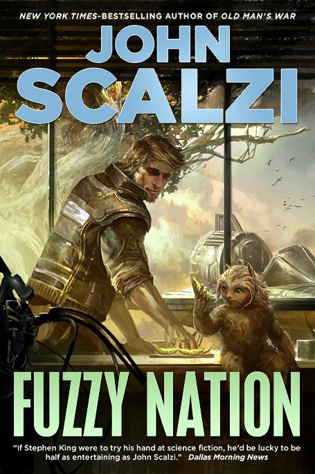 Fuzzy Nation by John Sclazi, cover illustration by Kekai Kotaki, Tor 2011