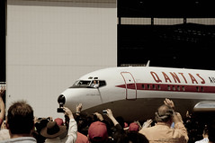 Qantas 90th Birthday Travolta Taxis In