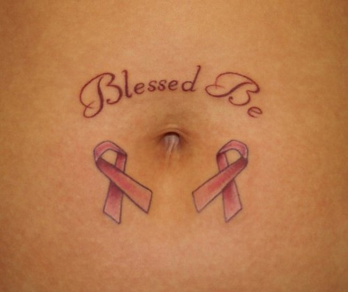 Breast cancer ribbon tattoo by Southside Tattoo & Piercing