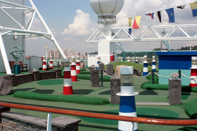 The mini golf course