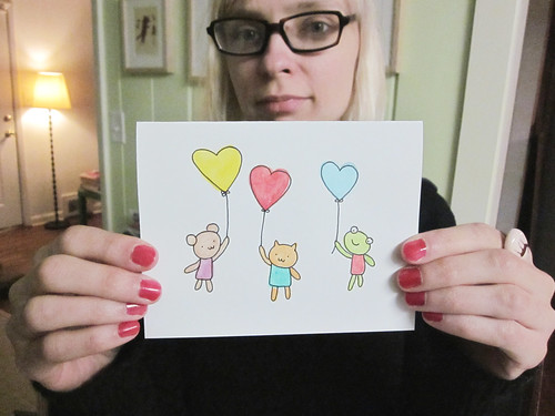 Heart Balloon Valentine's Day Card