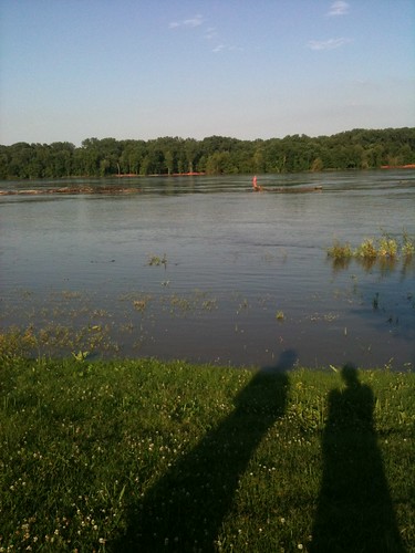 River was high in St. Charles