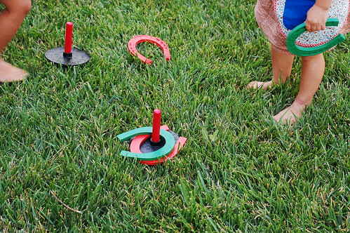 a game of horse shoes