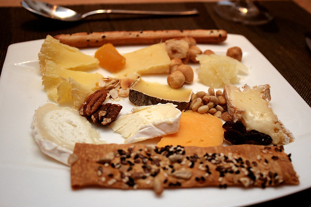 My cheese platter. Yes, I tried everything! Favourite is the Coulommier from Seine-et-Marne